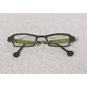 Vintage Lunettes Anne et Valentin Truman B 49 Eyeglasses Green Titanium Frames